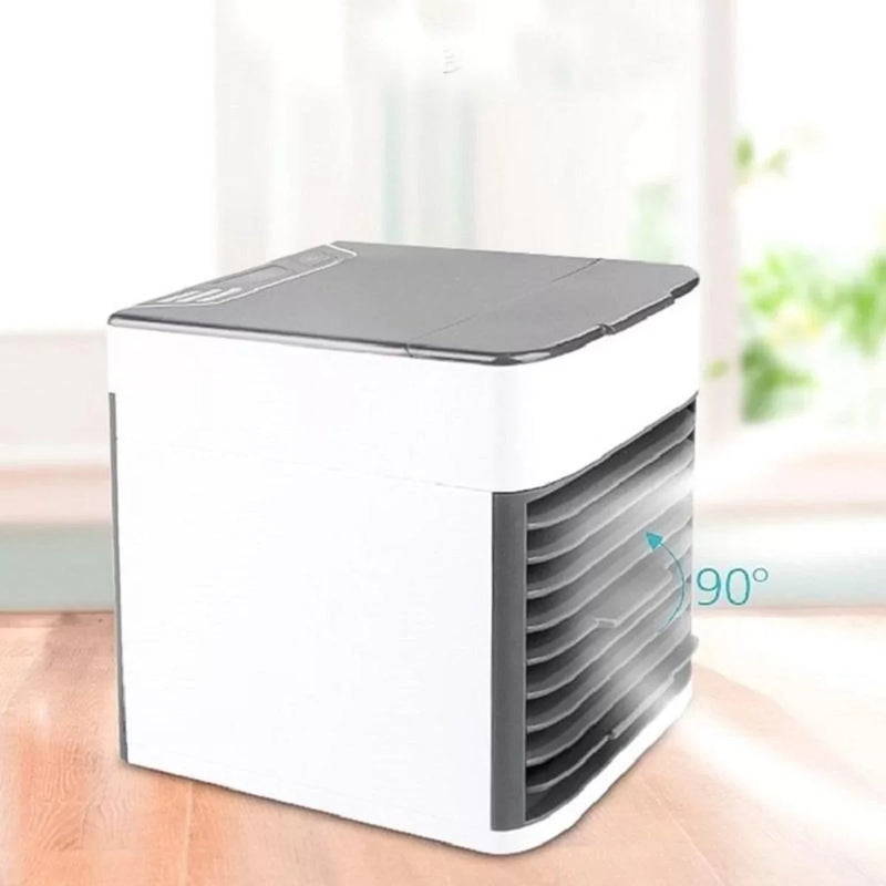 Ar Condicionado Portátil Cooler Umidificador Climatizador Luz Led  3 Velocidades